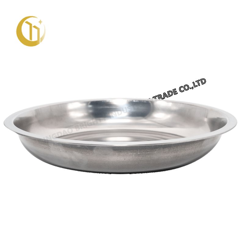 STAINLESS STEEL DEEP RICE PLATE