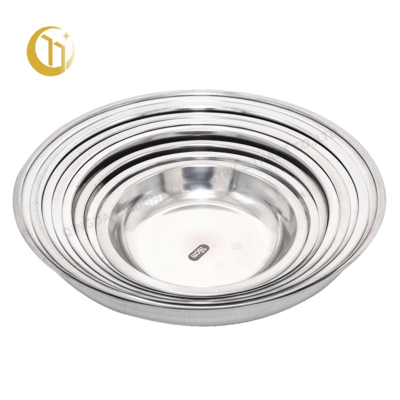 STAINLESS STEEL DEEP RICE PLATE