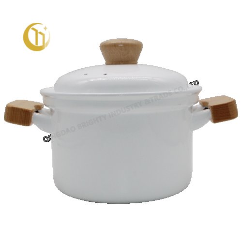 Aroma Line Casserole Dish Enamel With Glass White Enamel Casserole